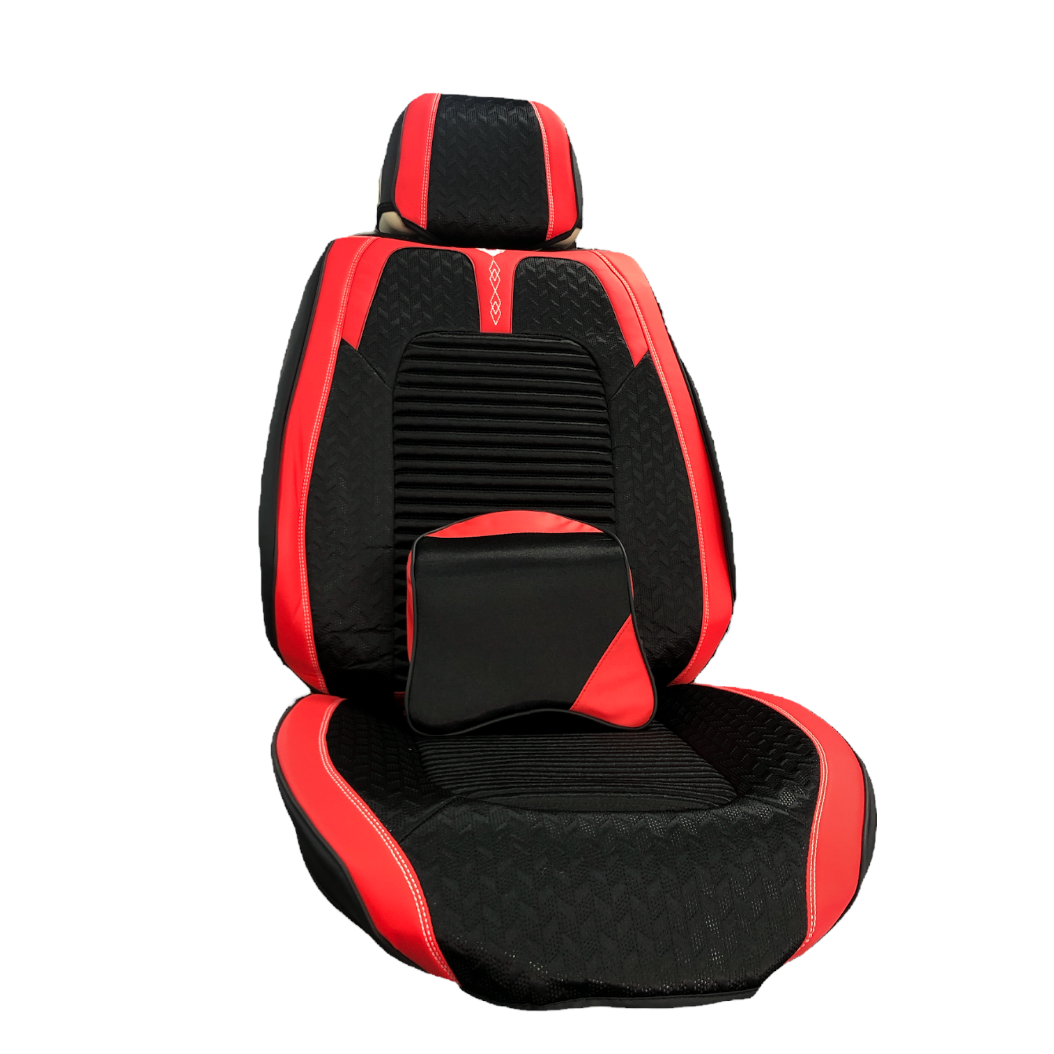 FORRO ASIENTO CUERINA-LINO ROJO/NEGRO – casajaponpanama